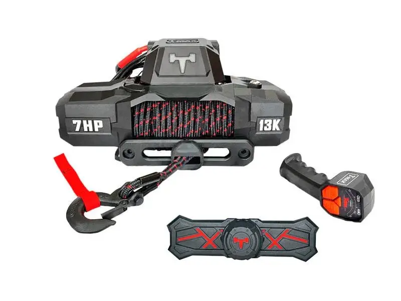 Treuil T-MAX EWI13000S TITAN FORCE VIEW | 5.9T | Câble Synthétique | 12V