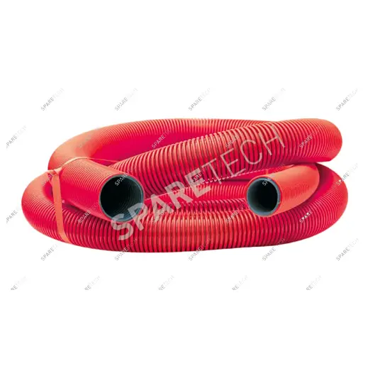 Tuyau aspi conique rouge 38/51mm, 5m, intérieur lisse