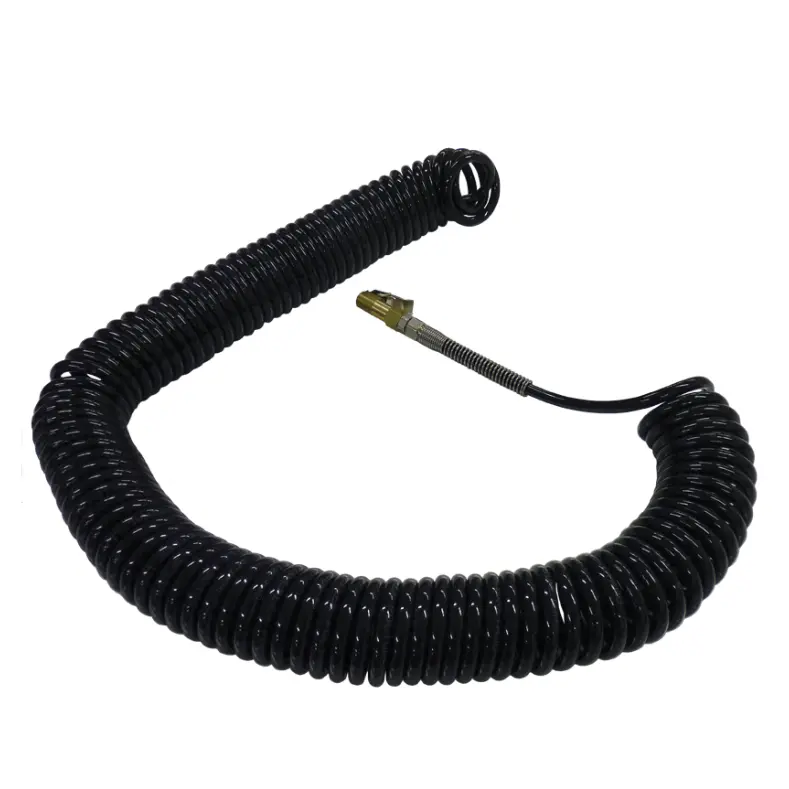 Tuyau spiralé avec connexion pour gonflage de pneus 1/8