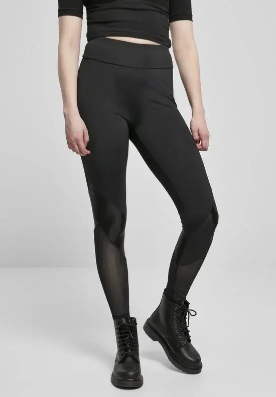 Urban Classics | Highwaist Mixed Tech Sportlegging | Dames | XS