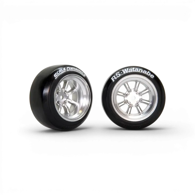 V16D RS Watanabe - Gris aluminium +12mm Offset (8.5mm réel)