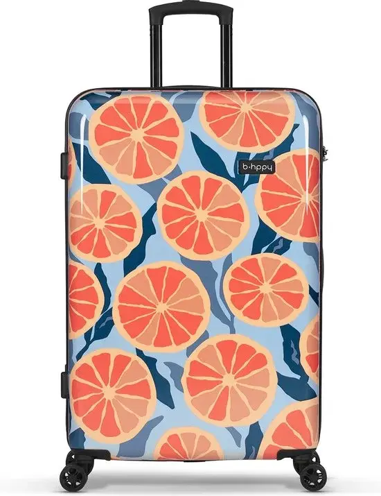 Valise de voyage grande BHPPY 76x49x29cm Pamplemousse - Neuf Outlet