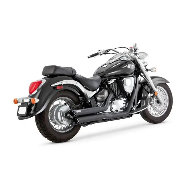 Vance & Hines Echappement Twin Slash Staggered Noir pour Suzuki
