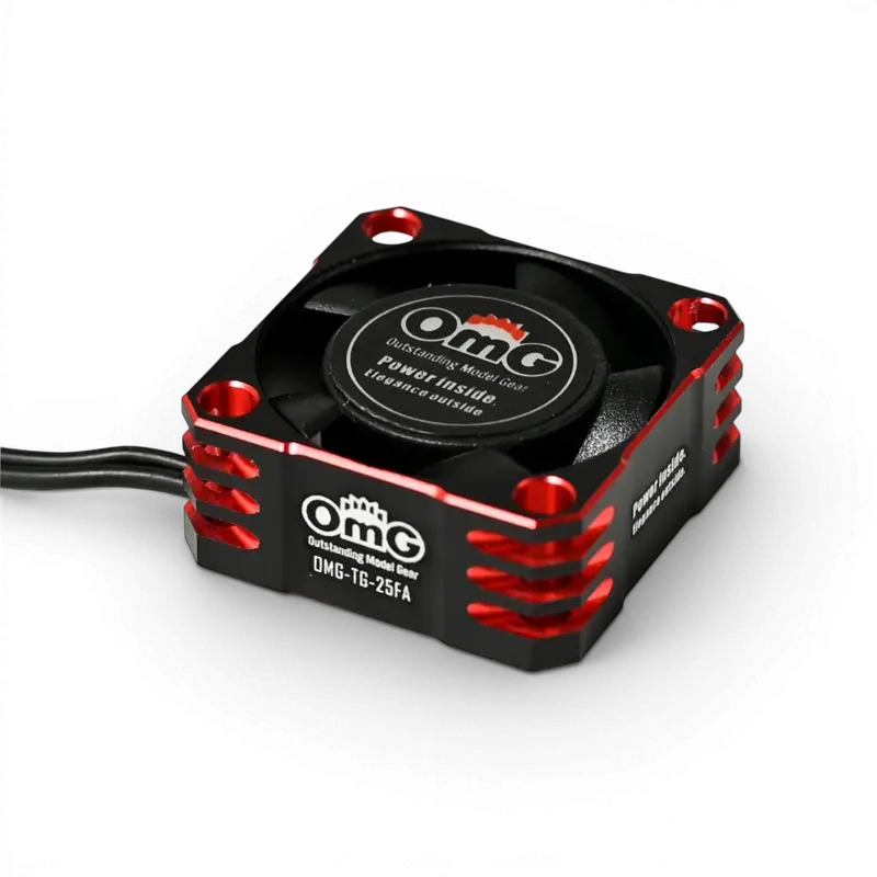 ventilateur pour ESC 25mm Rouge/noir