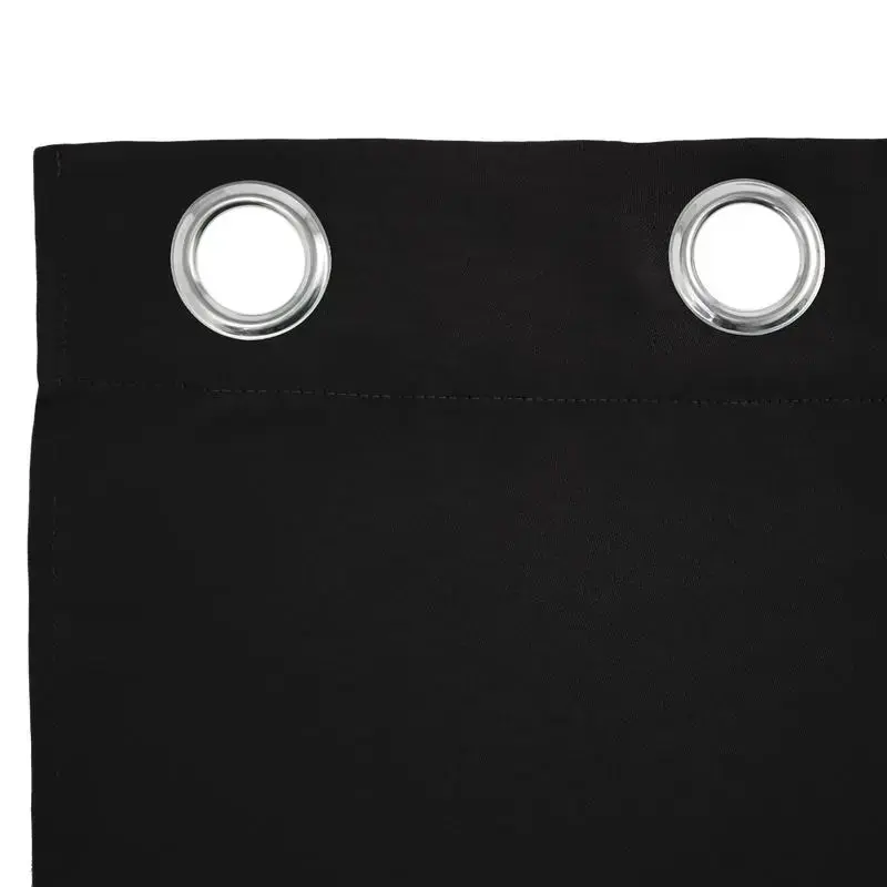 Verduisterend Gordijn 150x250 cm Zwart Ringen - Nieuw