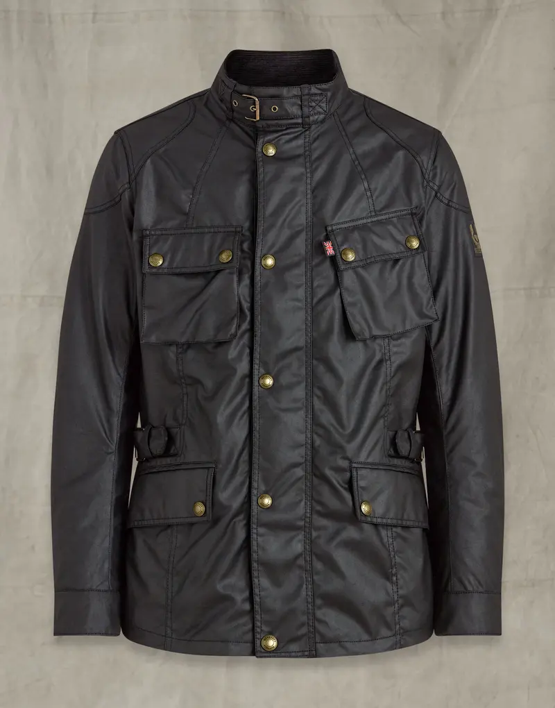 VESTE BELSTAFF  CROSBY 2 TECH WAX NOIR