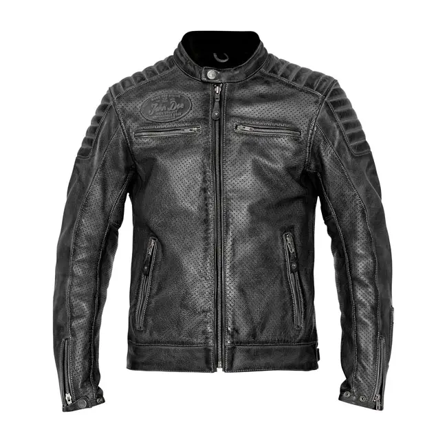 Veste de moto en cuir Storm de John Doe