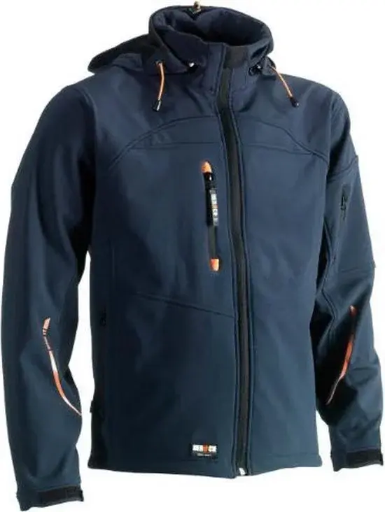 Veste de travail Softshell Herock Poseidon Marine XXL - Neuf Outlet