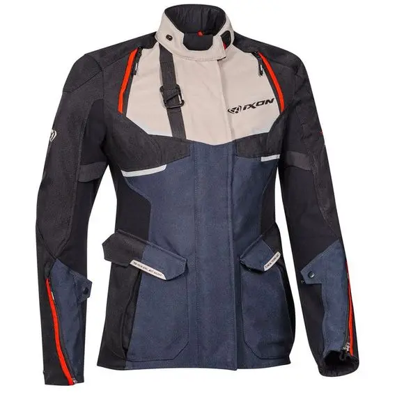 VESTE IXON LADY EDDAS GRIS BLEU NOIR