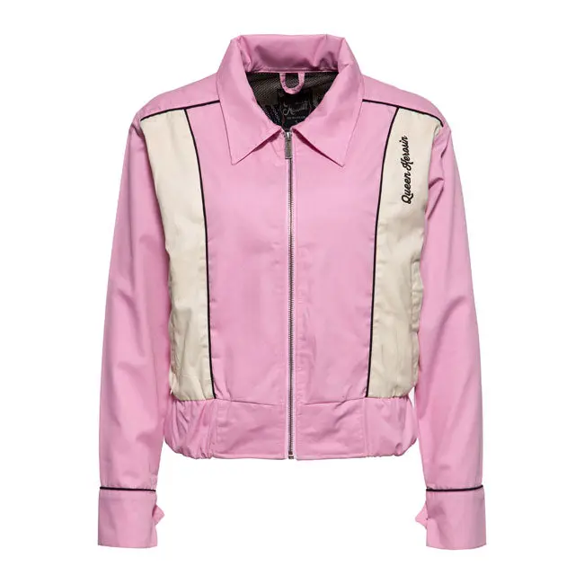 Veste Queen Kerosin Speedway Queens rose/blanc