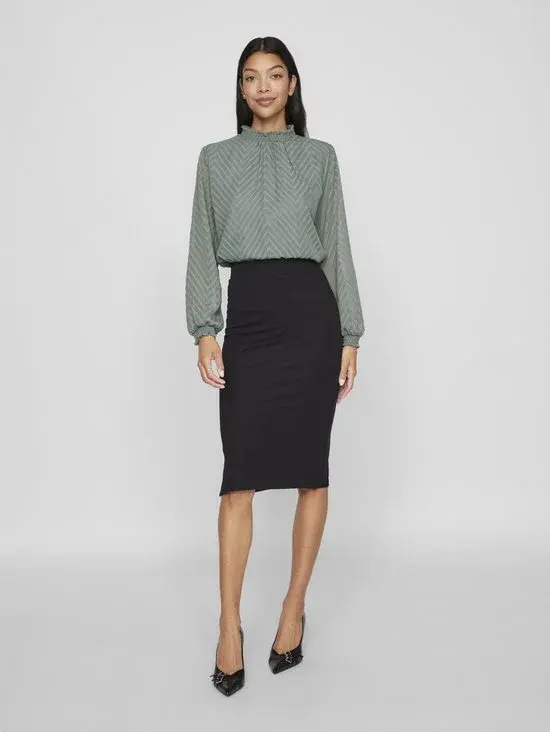 Vila | Vimichelle L/S High Neck Top/RP4/KA | Femme | EU36