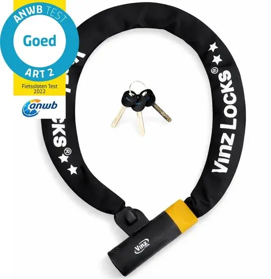 VINZ Salado ART2 Fietsslot 90cm Zwart - Nieuw Outlet