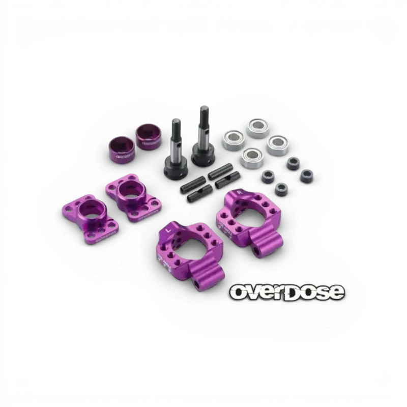 Violet - Fusées arrière en aluminium réglable pour OD/YOKOMO/REVED
