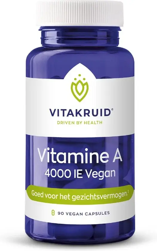 Vitakruid Vitamine A 4000 IE Vegan 90 stuks - Nieuw Outlet