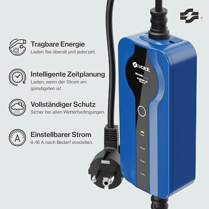 Voldt Mobiele EV-lader Type 2 5m - Nieuw