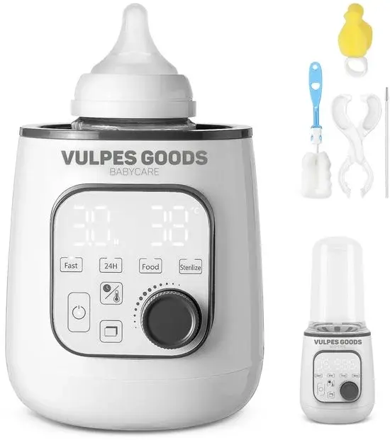 Vulpes Goods BabyCare Flessenwarmer PRO 10in1 Wit - Nieuw Outlet