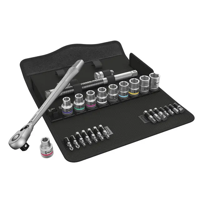 Wera Zyklop Metal Ratchet Switch Kit 1/2" Drive 28-pcs US Sizes