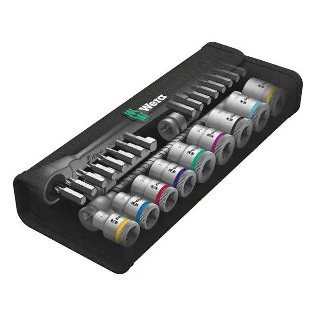 Wera Zyklop Metal Ratchet Switch Kit 3/8" Drive 29-pcs US Sizes