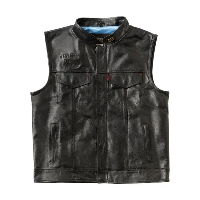 West Coast Choppers x 13 1/2 Gilet moto en cuir Dominator