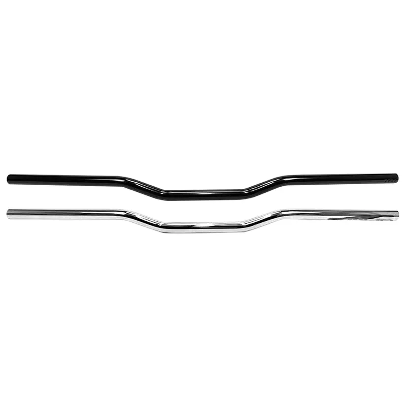 Westland Customs 1" Flat Cross Guidon moto 2.5" Rise
