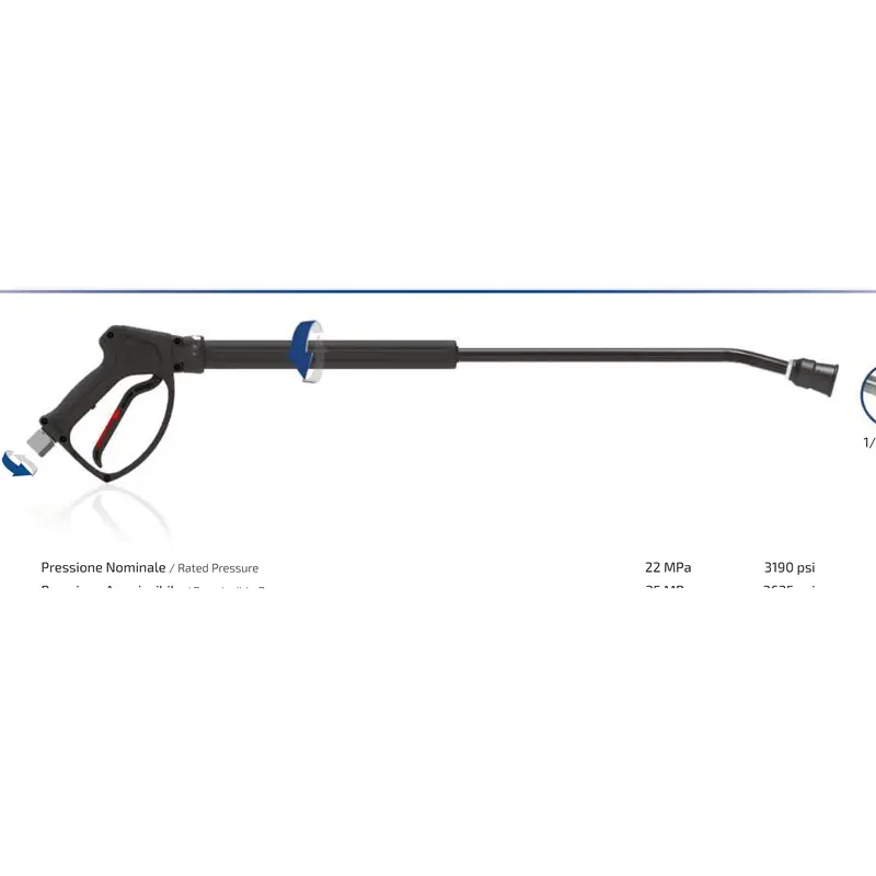 WG25 Pistolet HP à fuite basse pression avec rallonge RLS sortie M18 M