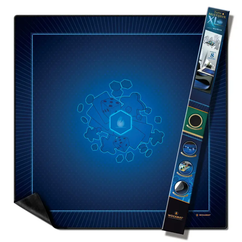 Wogamat Tapis Multijeux XL 92x92cm Bleu - Neuf Outlet