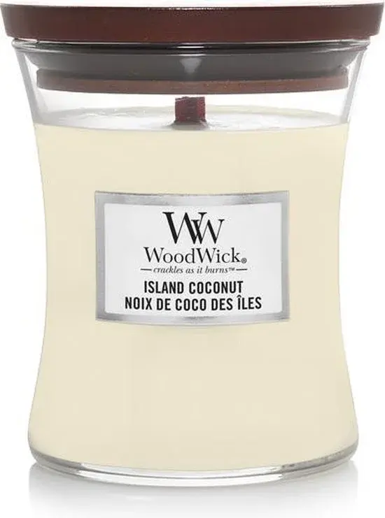 WoodWick Hourglass Bougie parfumée Island Coconut - Neuf Outlet