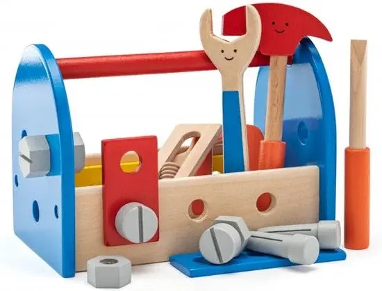Woody Boîte à outils avec contenu 90104 - Nouveau Outlet