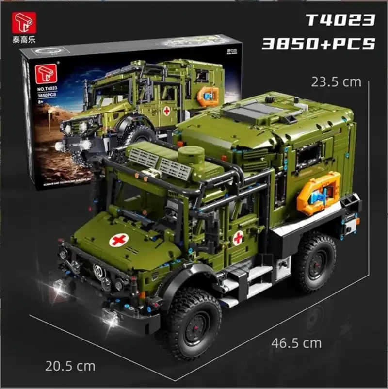 XTrador T4023 Unimog Reddingsvoertuig Set 3850-delig - Retour
