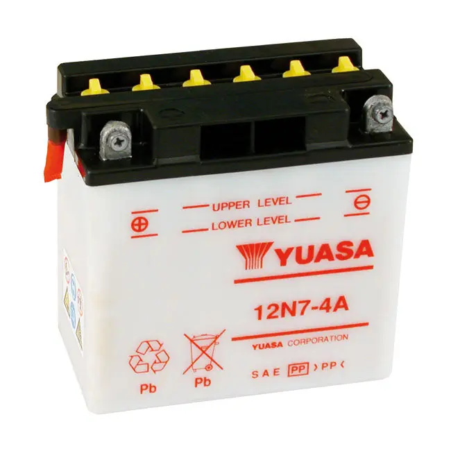 Yuasa 12N7-4A Batterie plomb-acide 12V 7Ah 70CCA