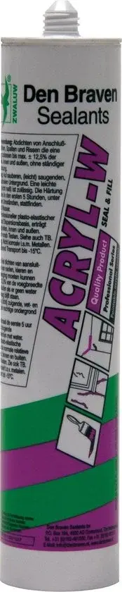 Zwaluw 10024201 Acryl-W Acrylaatkit Bruin 310ml - Nieuw Outlet